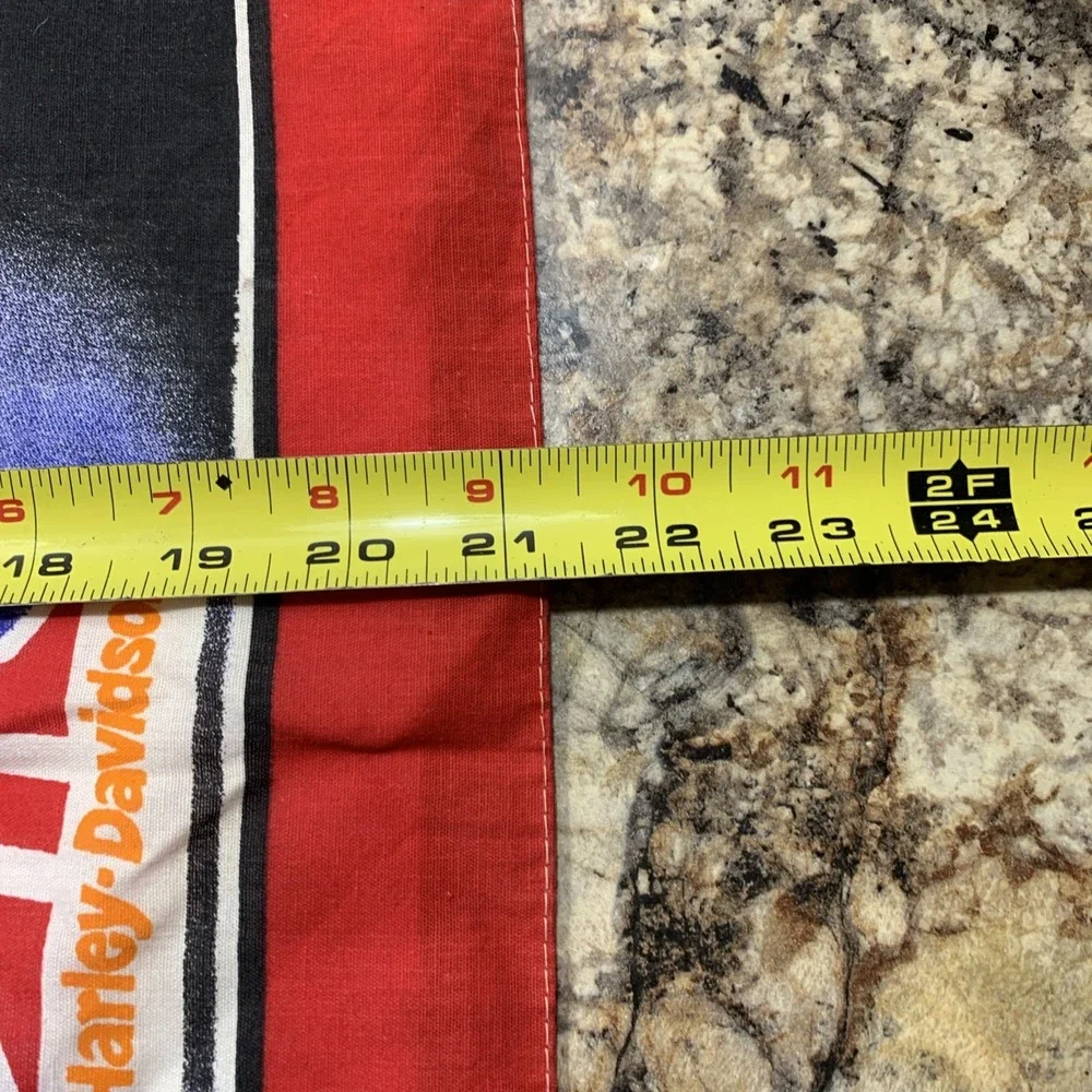 Vintage Official Lic Harley Davidson Eagle #1 Racing Bandana 21